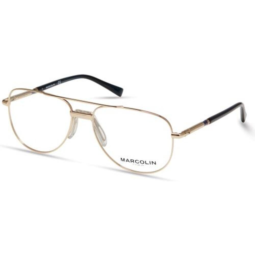 NEW Marcolin MA3030 Gold Double bar Aviator Glasses